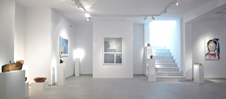 06 AK Asimis Kolaitou Art Gallery Home Page greek art gallery interior with paintings 0 768x338